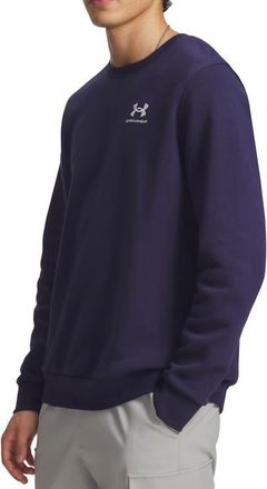 Under Armour UA Icon Fleece Crewneck T-Shirt in Midnight Navy at Nordstrom, Size X-Large