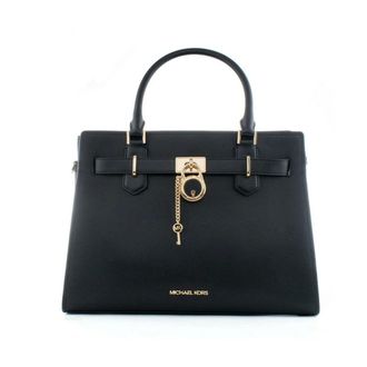 Michael Kors Handbags, female, Black, Size: ONE SIZE Hamilton Bag
