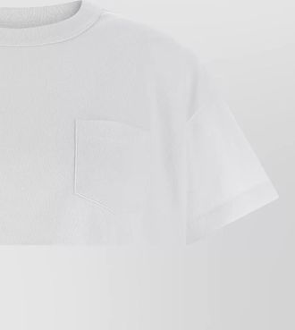 sacai cotton jersey logo-pin t-shirt