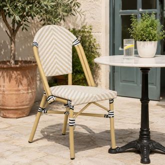 Wanderlust Deco Silla de rat&aacute;n sint&eacute;tico 46 x 57 x 88h cm