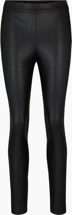 HUGO BOSS Womens Taslimah Solid Patterned Slim Trousers - Black - Size: 8/29in/30in