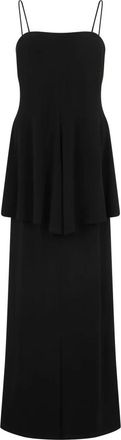 Emporio Armani Jurk met cr&ecirc;pe-effect in tweedelig design - Dames - Avondkleed - Zwart - S - Tweed - Kleedjes