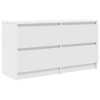 Berkfield Home TV Cabinet White 100x35x54 cm Engineered Wood | Size: 100 x 35 x 54 cm