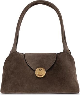 Versace Vivian Small Suede East/West Schoudertas - Dames - Schoudertassen - Bruin - ONE Size - Leer - Tassen