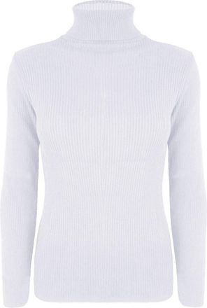 Generic ACHOMO Ladies High Neck Tops Womens Long Sleeve Pullover Polo Roll Shirt Causal Stretch Jumper Plain Turtleneck Vest Slim Fit White (9-10 Years Kids)