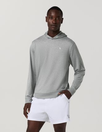 Vuori Clothing Ponto Pullover Hoodie | Foggy Blue Heather | Medium