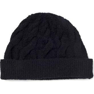 Splendid x @cellajaneblog Cable Beanie in Black at Nordstrom