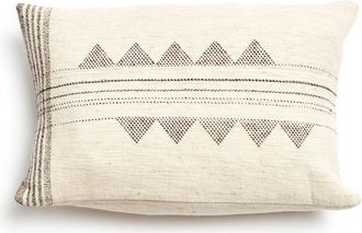 Studio Variously Kora White And Black Handloom Pillow - Cover + Insert in Black/white at Nordstrom