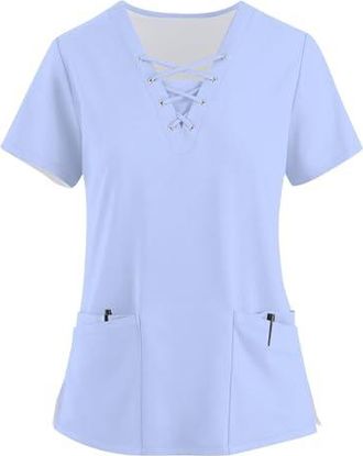 Chemisier Femme Chic En Dentelle - Col V, Manches Longues Bouffantes - Tissu Polyester/élasthanne Ample - Taille S à XXL