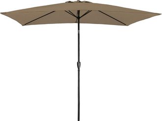 Happy Garden Paraguas recto rectangular 2x3m en aluminio y tela topo