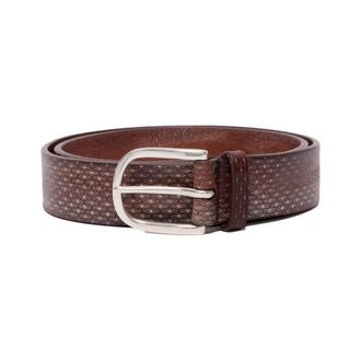 Orciani Belts, male, Brown, Size: 100 CM Wave Leather Belt