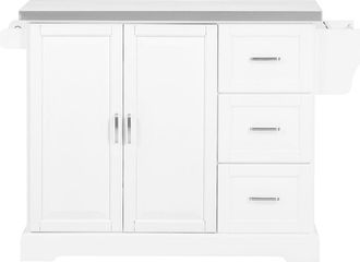 SoBuy Carrito De Cocina Con Piso De Acero Inoxidable,isla De Cocina Con Encimera Con Tablero Extensible 130 X 71 X 91 Cm Acero Inoxidable Fkw41-st Sobuy Es
