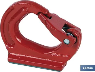 cofan Gancho Soldable Tipo Tba 10tn, Gancho Soldable Con Seguridad En Acero Reforzado G-80. - Cofan
