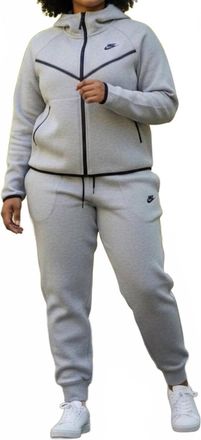 Nike Hooded Jacket In Gray