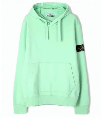 Stone Island Pastel Mint Green Pullover Hoodie