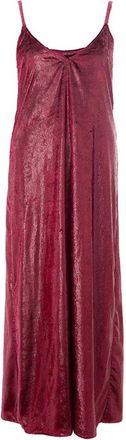 Lardini Elegante Bordeaux Polyester Jurk - Dames - Maxi kleedjes - Rood - S - Polyester - Kleedjes