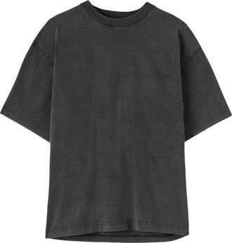 Axel Arigato Geborduurde Oversized T-shirt - Heren - T-shirts - Zwart - S - Katoen - Tops