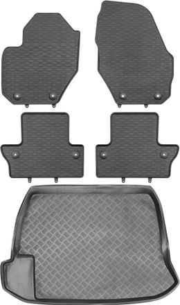 OEM Juego De Alfombrillas De Goma Para Coche Y Alfombrilla Para Maletero Para Volvo S60 Ii Sed&aacute;n (2010-2018)