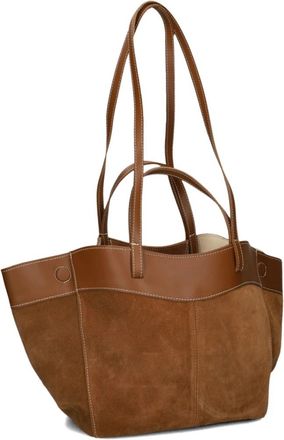 ViaMailBag Terry Tote Bag - Dames - Shoppers - Bruin - ONE Size - Su&egrave;de - Tassen