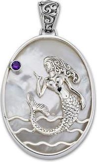 Samuel B. Oval Mermaid Pendant in Mop Multi Color at Nordstrom Rack