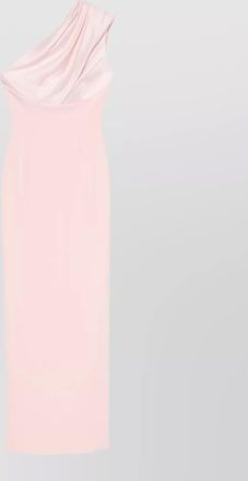 Solace London draped one-shoulder sleeveless maxi dress