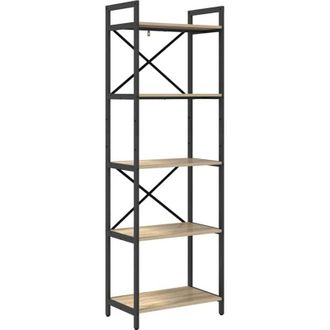 vidaXL Estante de libros Roble Sonoma 56 x 34 x 171 cm vidaXL