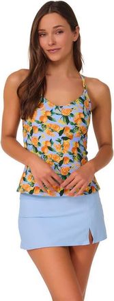 Sunsets Anya Tankini Swimsuit Top in Clementine at Nordstrom, Size X-Small