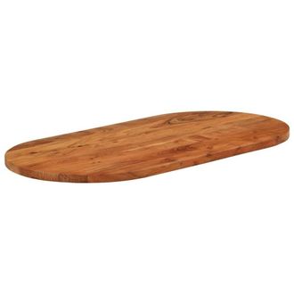 Berkfield Home Table Top 120x60x3.8 cm Oval Solid Wood Acacia in Brown