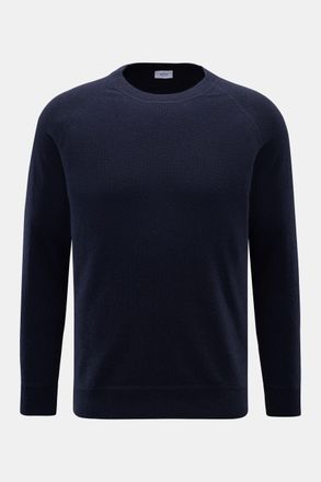 Braun Hamburg Men - Cashmere crew neck jumper navy