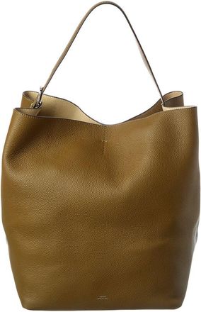 Toteme Belted Grained Leather Tote
