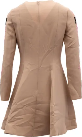 Valentino Garavani Beige Lace Cocktail Womens Dress