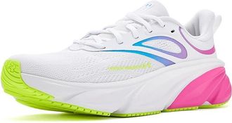 Under Armour Charged Rogue 6 Womens Shoes White/Rebel Pink/High Vis Yellow : 8.5 B - Medium, Synthetic