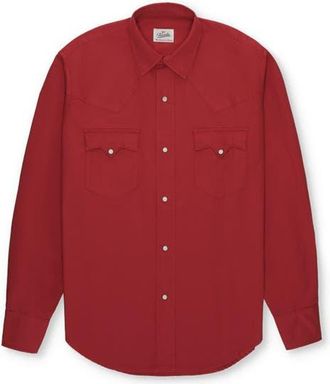 Fortela Kayace Texan Cotton Shirt in Red at Nordstrom, Size Xx-Large Eu