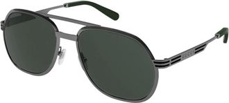 Gucci Stijlvolle zonnebril in zwart - Heren - Zonnebrillen - Zwart - 60 MM - Accessoires