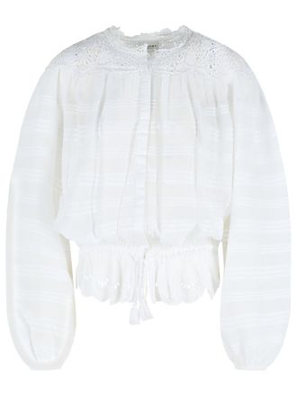 Isabel Marant Wei&szlig;es Baumwollhemd Polly von Isabel Marant Etoile