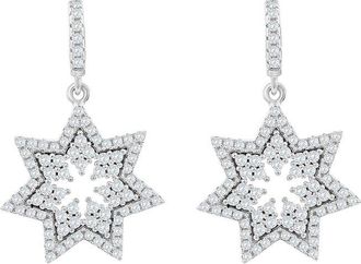 Suzy Levian Suzy Levian Silver Cz Dangle Earrings