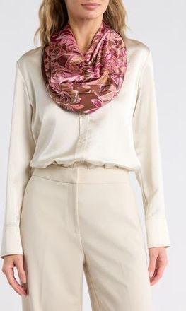 Steve Madden Floral Bandana Square Scarf in Pink at Nordstrom Rack