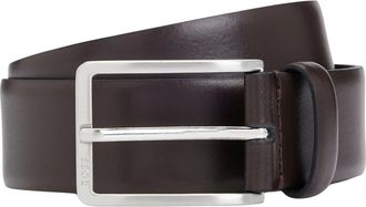 HUGO BOSS Bruin Leren Riem Erman Model - Heren - Riemen - Bruin - 110 CM - Accessoires