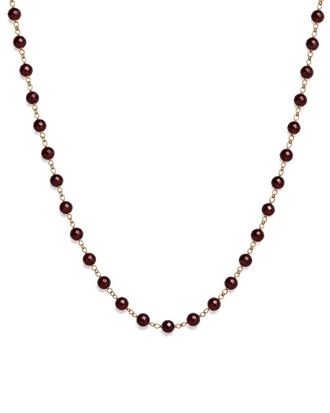 Jewelmak 14K 39.00 Ct. Tw. Garnet Necklace