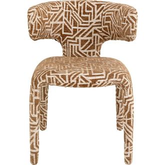 Kare Design Silla maze marr&oacute;n de tela