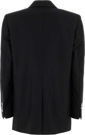 Versace Womens Black Wool Blazer Giacche E Gilet Jacket