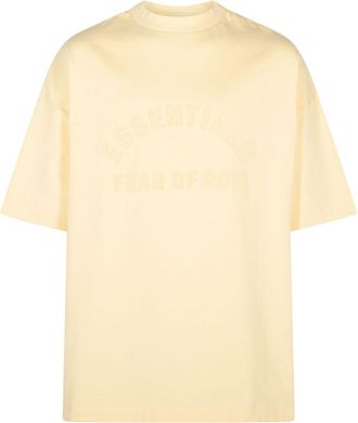 Fear of God logo-print T-shirt - men - Fabric - S - Yellow