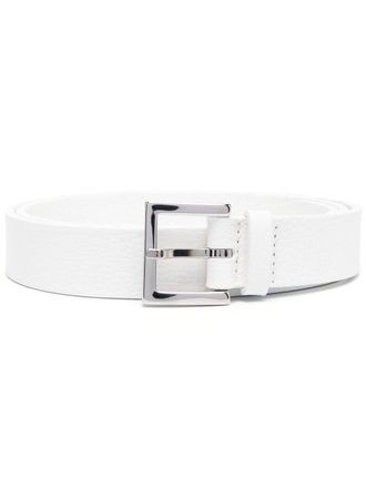 Orciani grained leather belt - men - Calf Leather - 100 - White