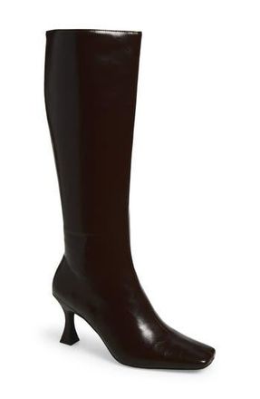 Jeffrey Campbell Checkmate Knee High Boot in Coffee at Nordstrom Rack, Size 7.5