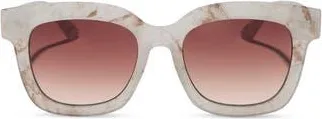 DIFF Eyewear 56mm Makay Square Sunglasses in Latte Tortoise Brown Gradient at Nordstrom Rack