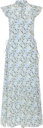 Bruuns Bazaar Maxi Jurk - Dames - Maxi kleedjes - Blauw - L - Kleedjes