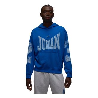Nike Jordan Air Jordan Brooklyn Collegiate Pullover Oversized Hoodie Sport Blue Sail HV0093-459