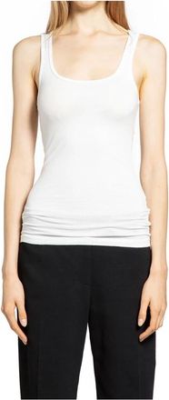 James Perse Sleeveless Tops, female, White, XS, Sleeveless Ribbed Tank Top