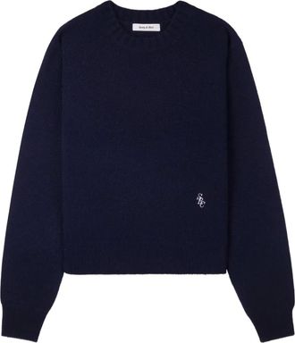 Sporty & Rich Maglione con ricamo - Blu