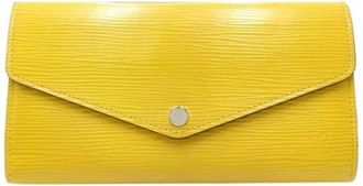 Louis Vuitton Pre-owned Wallets, female, Yellow, Size: ONE SIZE Pre-owned Leather Wallet